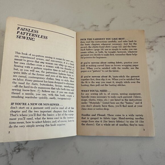 2 for 10!! 🎁 Vintage Dell Purse Book "No-Pattern Sewing" - Picture 5 of 6